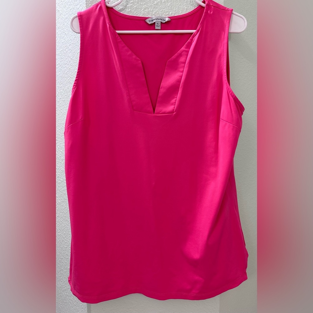 Vibrant Pink Sleeveless Women's Top